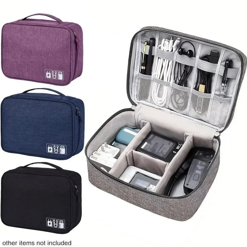 Tech Accessories Travel Case - Organizer Elettronico da Viaggio, Custodia Impermeabile