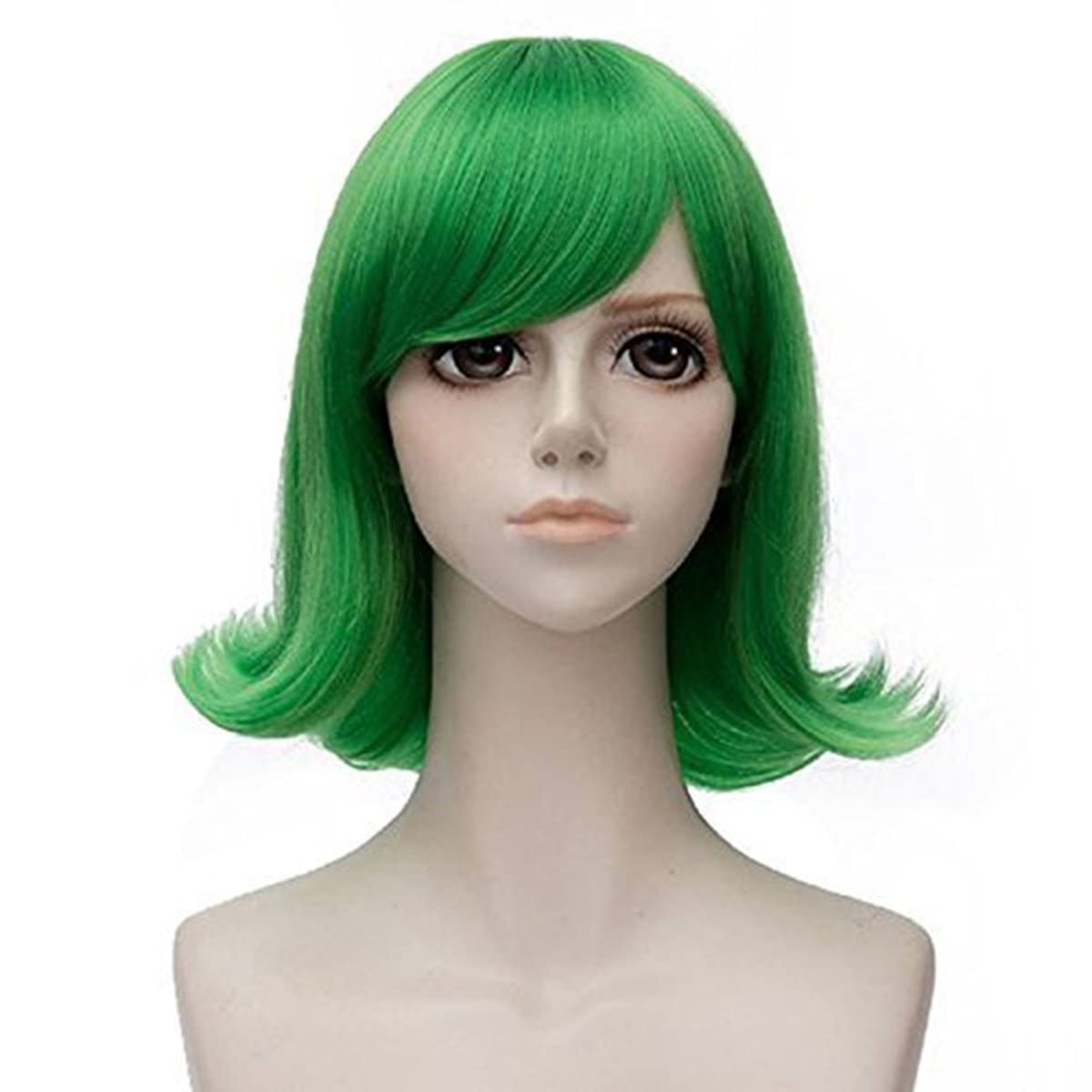 Tech Accessories For Men - Parrucche corte verdi ondulate per cosplay,