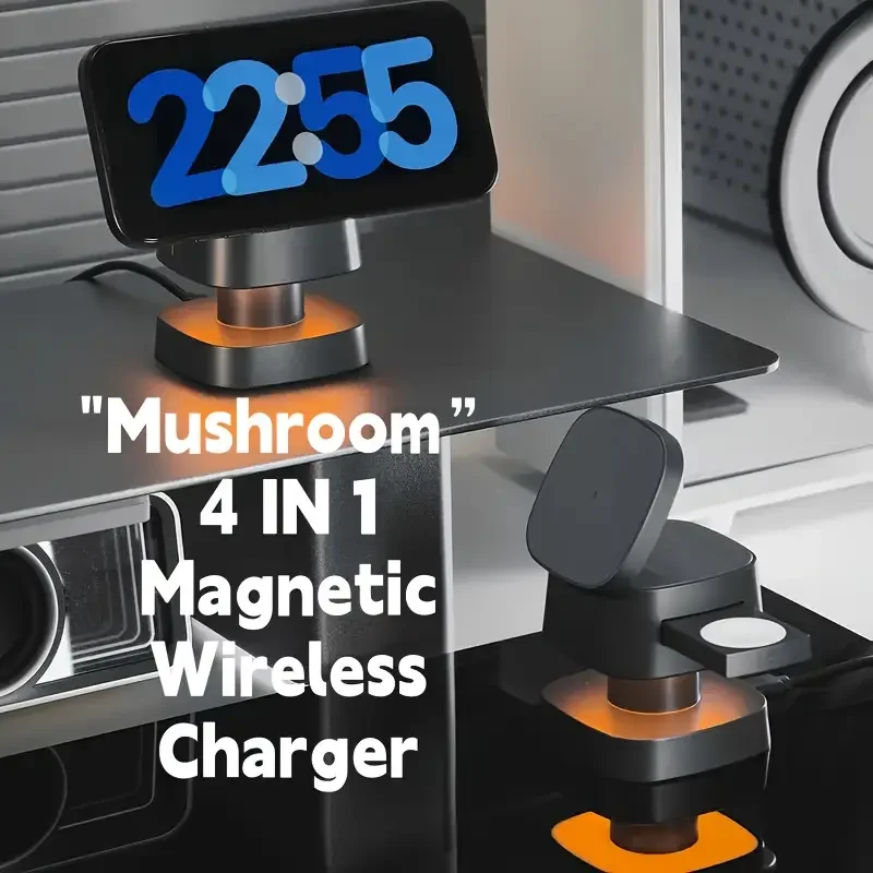 Wireless Charger 3 In 1 - Caricabatterie wireless magnetico 3 in 1