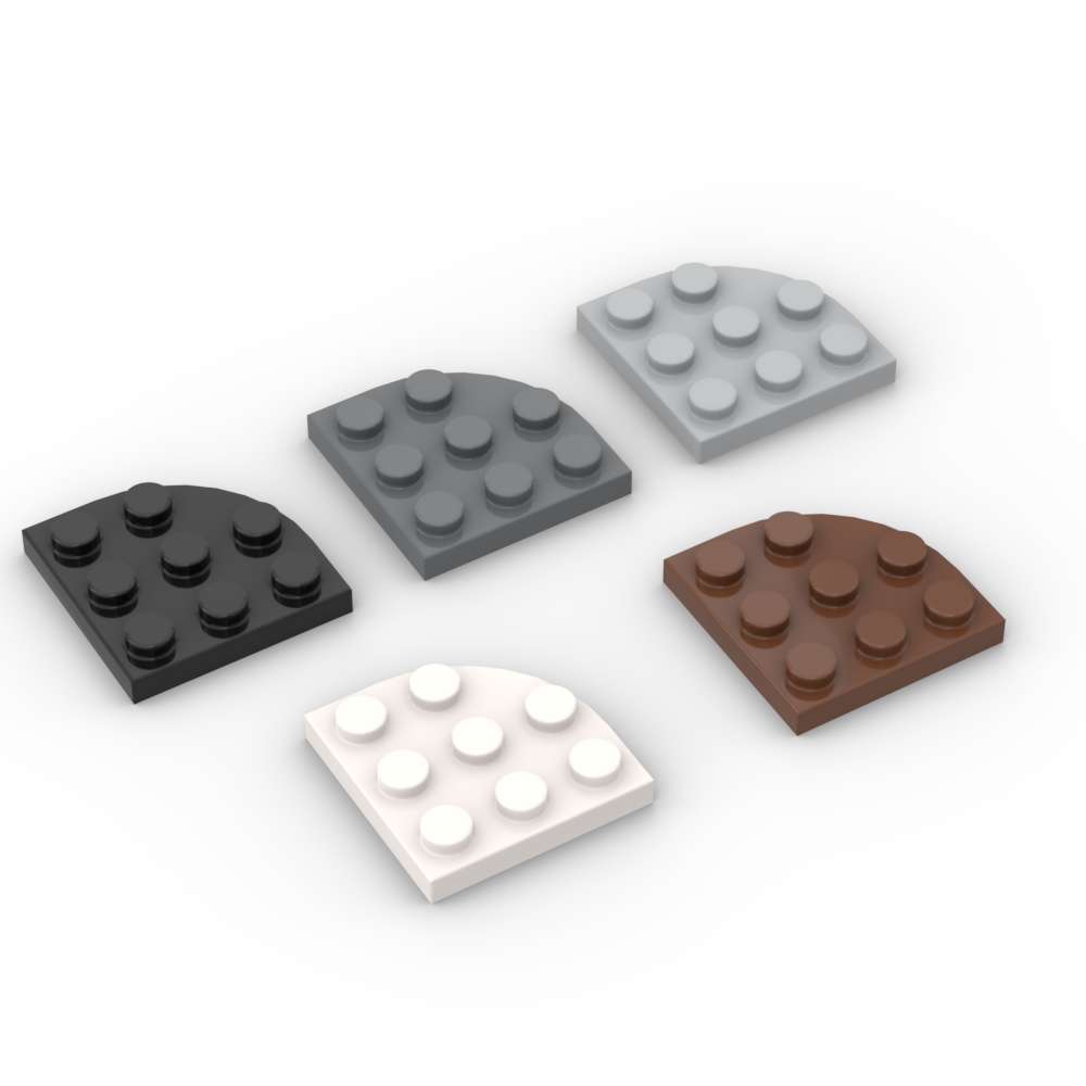 Tech Accessories For Kids - MOC 10PCS 30357 Angolo Rotondo 3x3