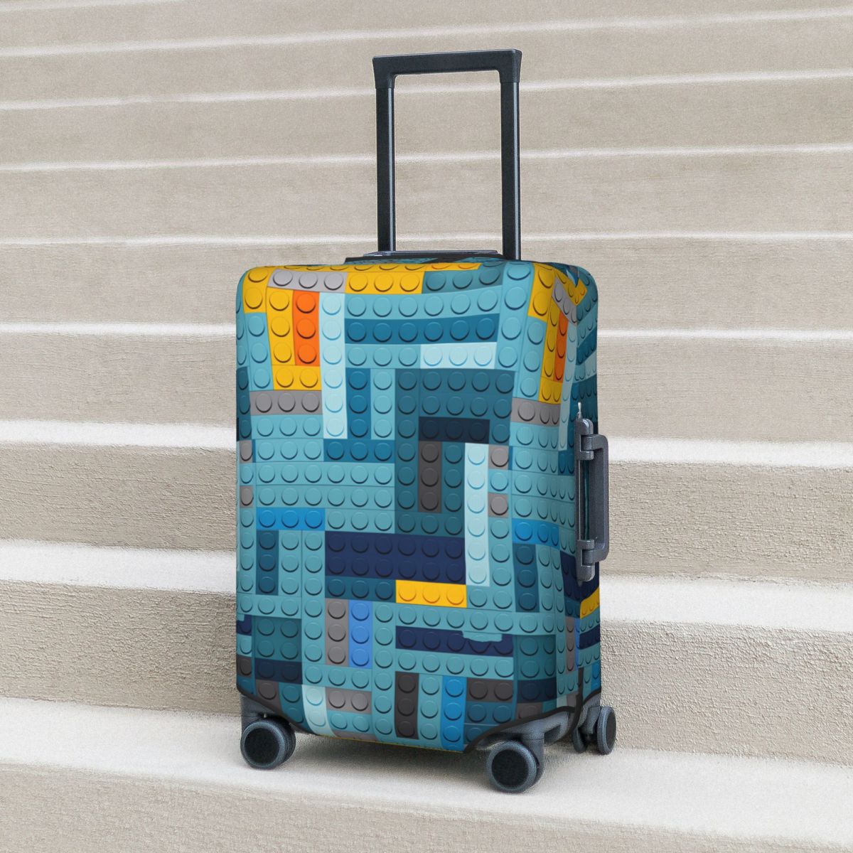 Tech Accessories Travel Case - Copertura per Valigia con Texture a