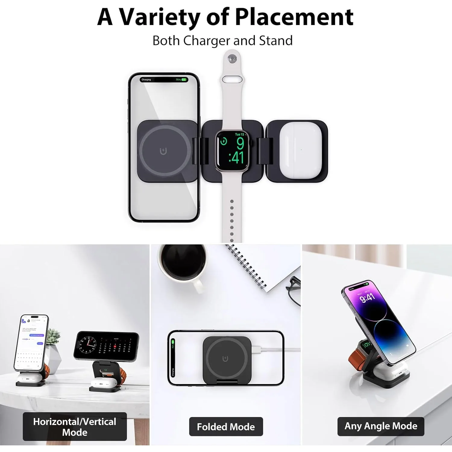 Caricabatterie wireless veloce - Wireless Charger 3 In 1 recensione e prezzo