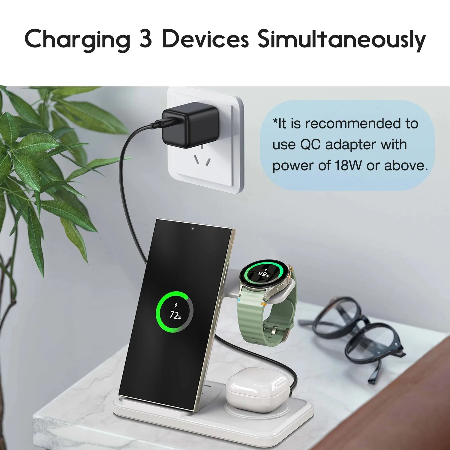 Stazione di ricarica wireless  - Wireless Charger 3 In 1 recensione e prezzo