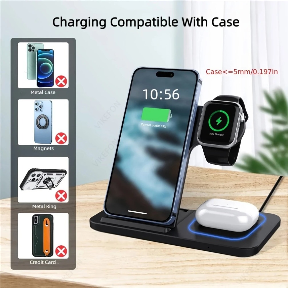 Stazione di ricarica wireless  - Wireless Charger 3 In 1 recensione e prezzo